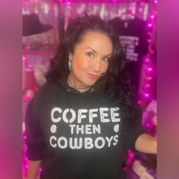 Coffee then Cowboys Hoodie - Picture 4 of 5